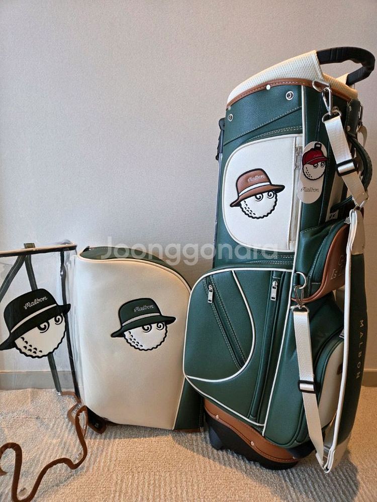 국내당일발송 말본골프백 캐디백 보스턴백 세트 그린--2