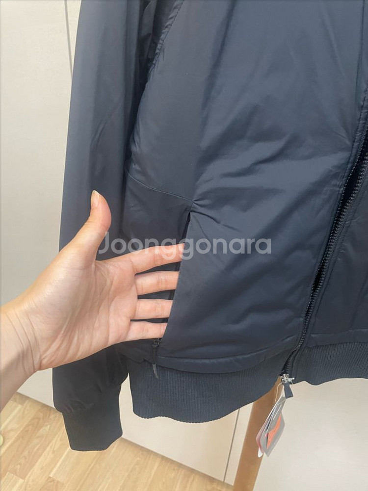 안다르 숏패딩 제트블랙(새상품)--1