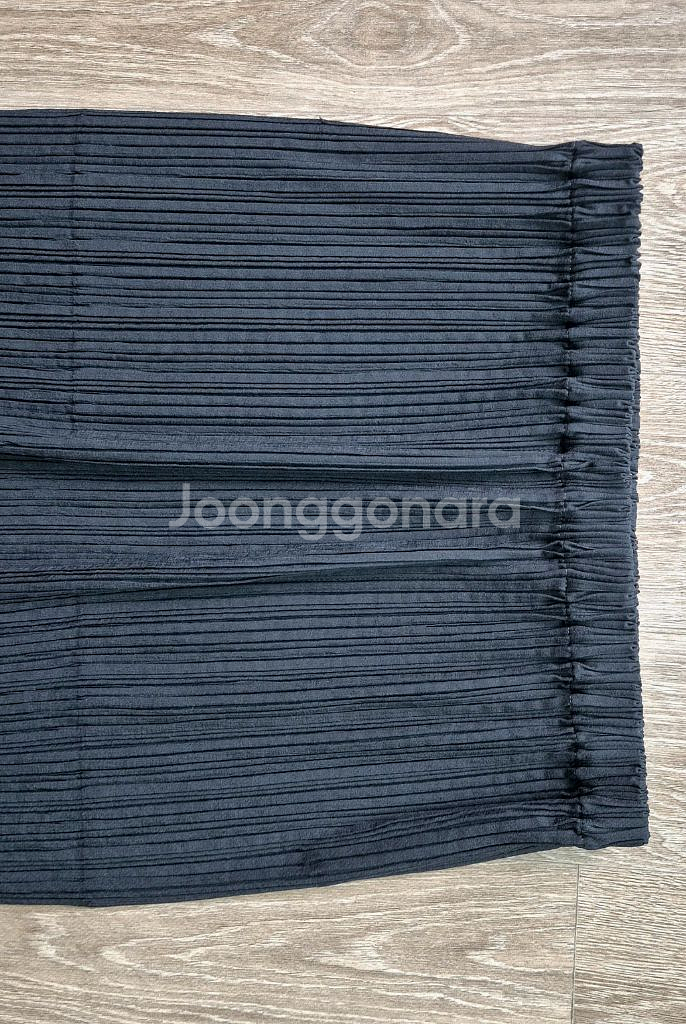 정품 이세이미야케 플리츠플리즈 해칭플리츠 롱스커트--7