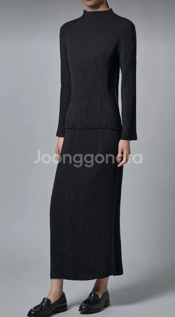 정품 이세이미야케 플리츠플리즈 해칭플리츠 롱스커트--9
