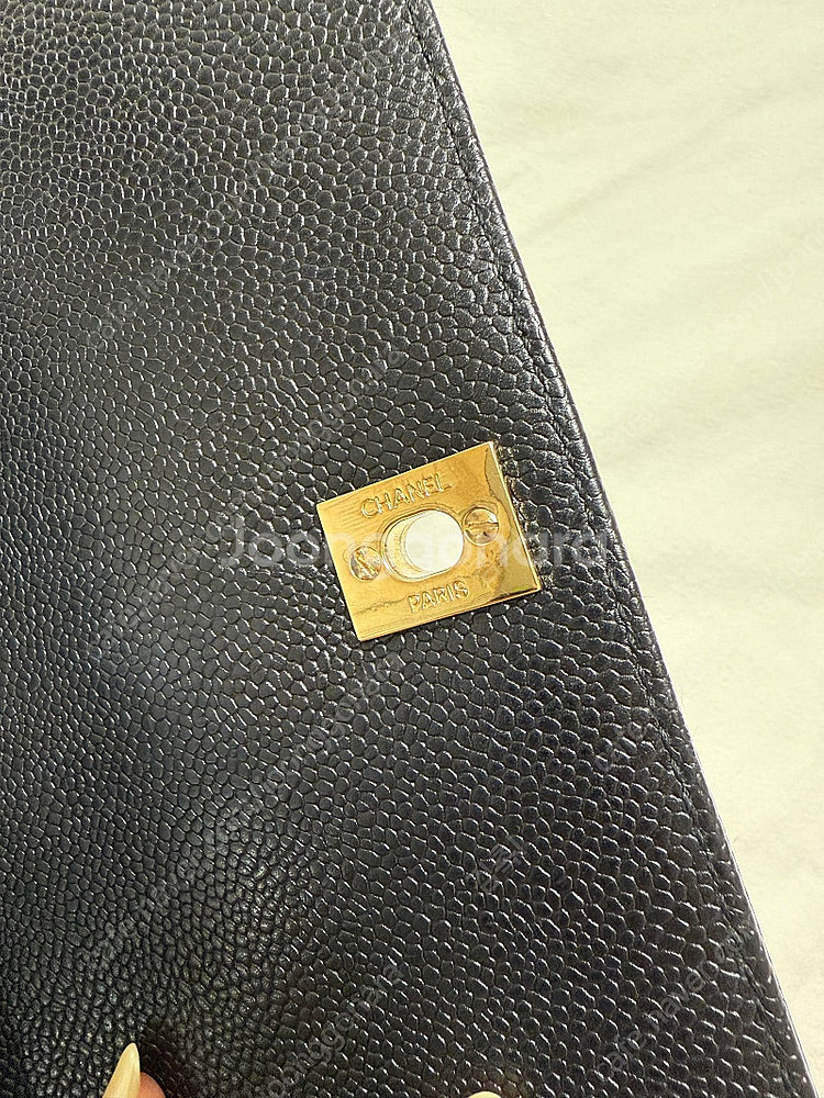 샤넬 캐비어 켈리백 탑핸들 빈티지--5