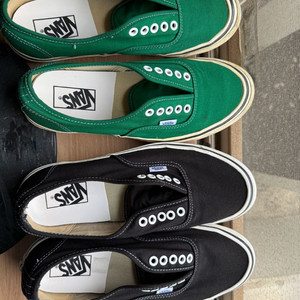 반스 어센틱 44dx 블랙,그린 일괄팝니다