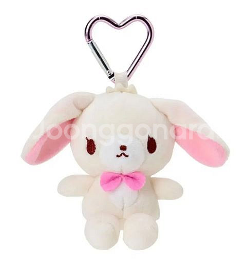 택O)슈가바니즈 시로우사 하트 카라비너 마스코트 키링--0