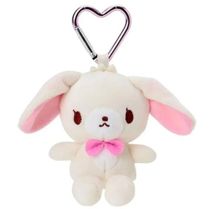 택O)슈가바니즈 시로우사 하트 카라비너 마스코트 키링