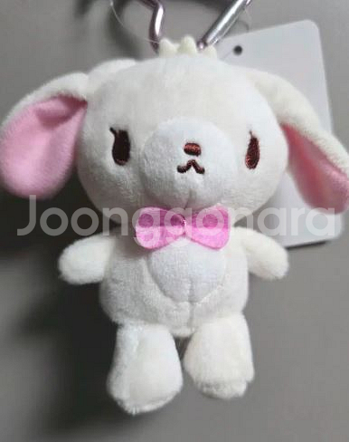 택O)슈가바니즈 시로우사 하트 카라비너 마스코트 키링--1