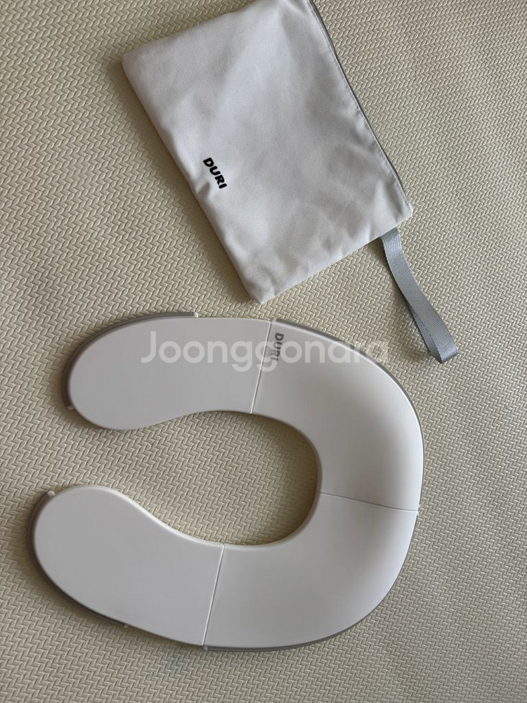 두리 휴대용 유아변기커버 그레이 새상품--1