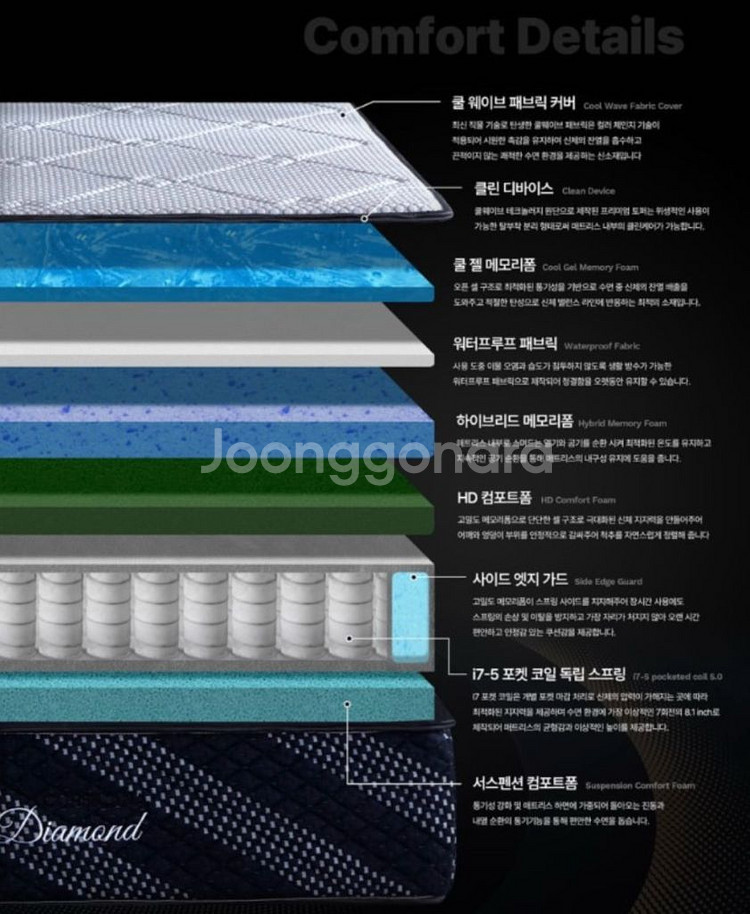 코르시카나 블랙다이아몬드 매드리스(Q, SS), 프레임--3