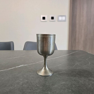 빈티지 영국 주석 잔, 주석 고블렛잔