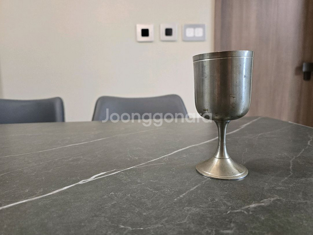 빈티지 영국 주석 잔, 주석 고블렛잔--6