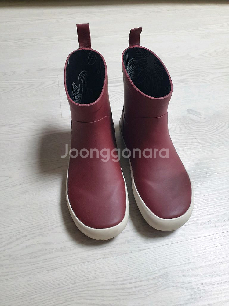 마르디메크르디 플루이 레인 부츠 240 버건디 숏 장화--1