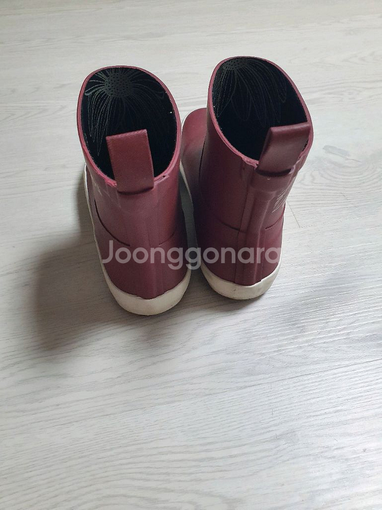 마르디메크르디 플루이 레인 부츠 240 버건디 숏 장화--4