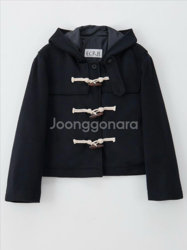 에크리스 더플 코트 네이비--0