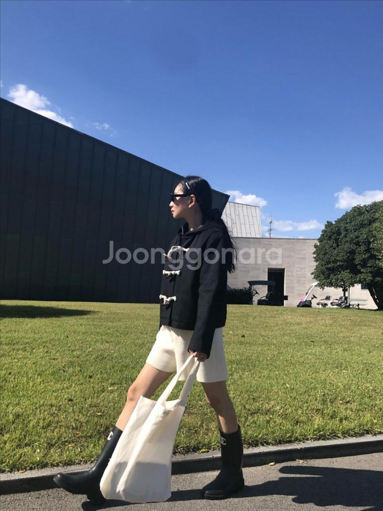 에크리스 더플 코트 네이비--2