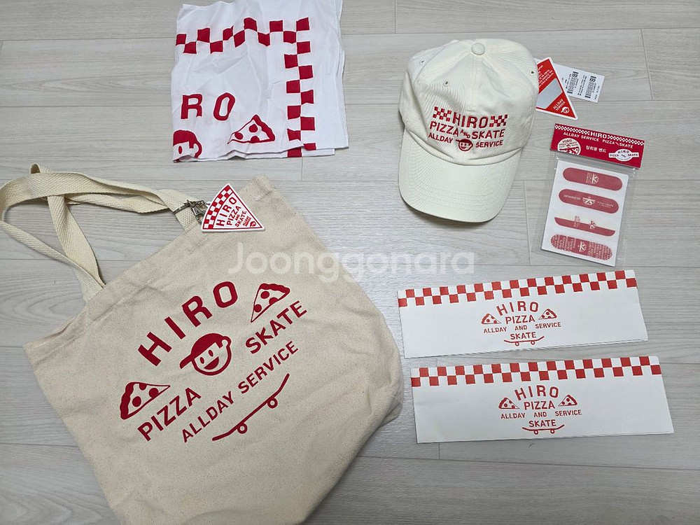 히로 피자 키즈볼캡,반다나,에코백+키링(1회착용&시착)--0