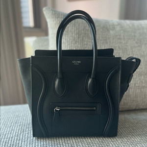 정품 셀린느 러기지 마이크로 블랙 은장