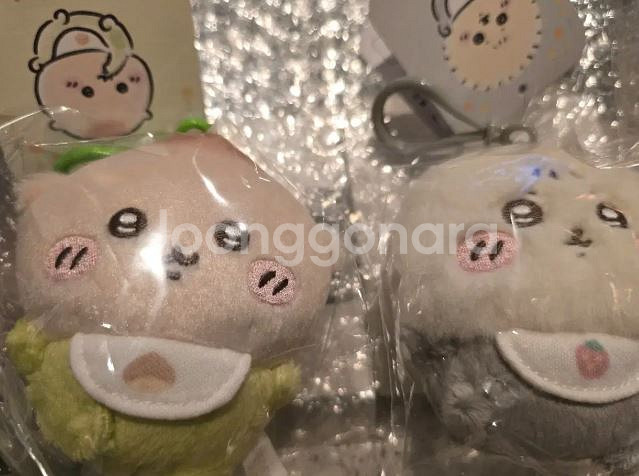 현물)베이비 치이카와 랏코,우사기,하치와레,쿠리만주키링--1