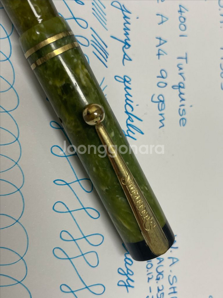 쉐퍼 만년필 5-30 플랫탑 레버필러 14K EF닙--2