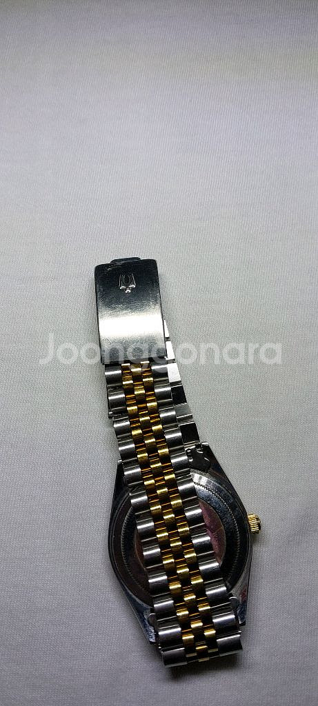 부로바 금장 콤비 데이저스트 시계--3