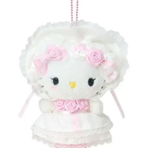 현물)화이트 프릴 키티 키링|화이트프릴 산리오 헬로키티