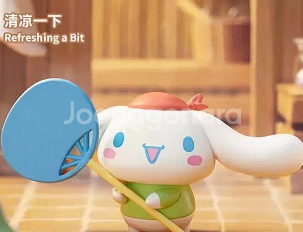 확정)미니소 사우나 산리오 시리즈 시나모롤 피규어--1