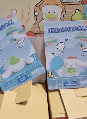확정)미니소 사우나 산리오 시리즈 시나모롤 피규어--3