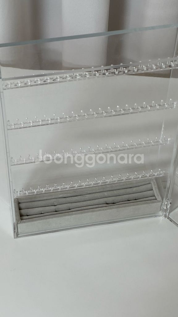 무인양품 아크릴 목걸이 케이스 양면 타입--1