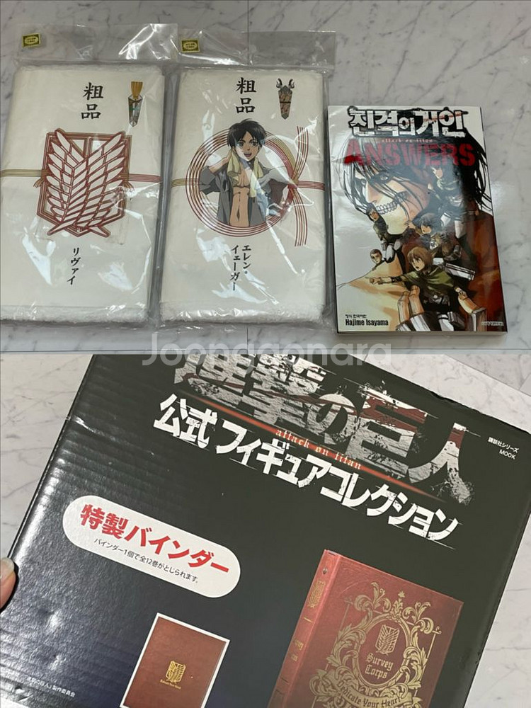 진격의 거인 월간 피규어 12권+덤 굿즈--6