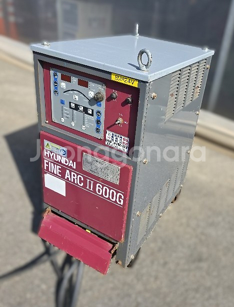 중고현대 아크 인버터 CO2용접기 600G 케이블10m--1