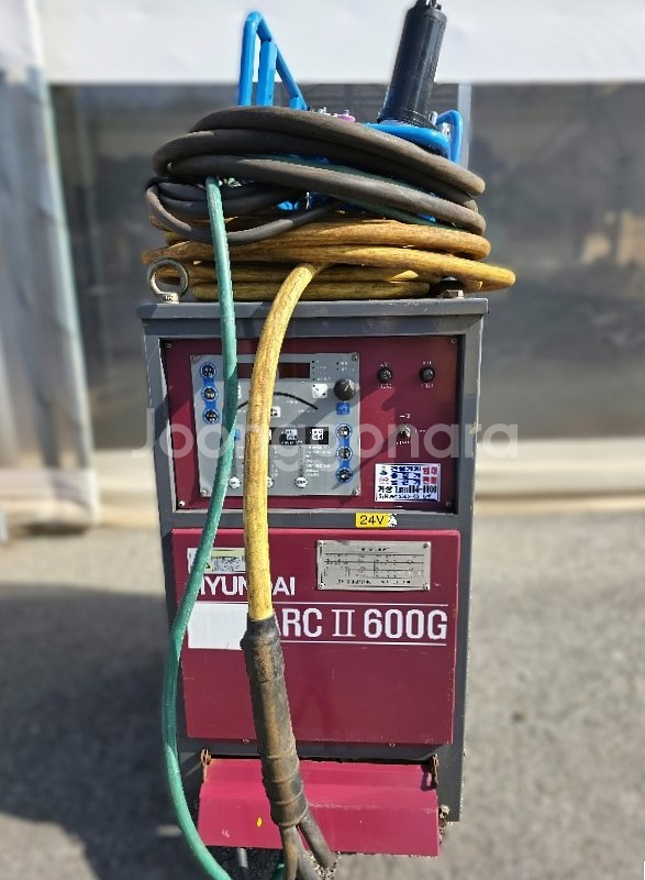 중고현대 아크 인버터 CO2용접기 600G 케이블10m--2