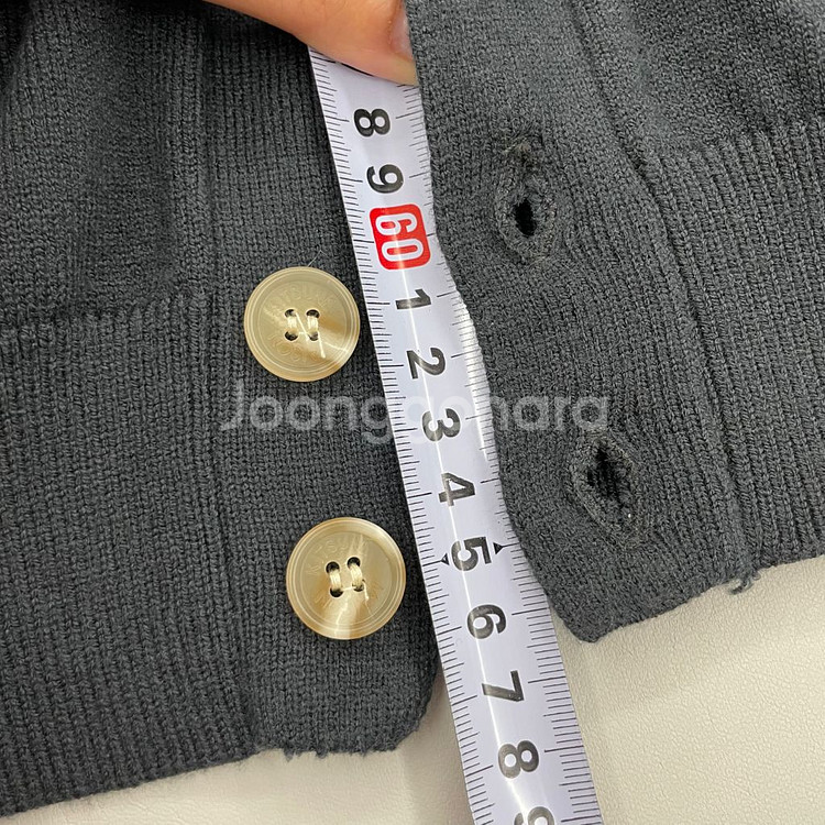 메종키츠네 폭스헤드 가디건 v넥 라인 남녀공용--6