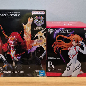 에반게리온 제일복권 2호기 아스카 피규어 세트 & 굿즈