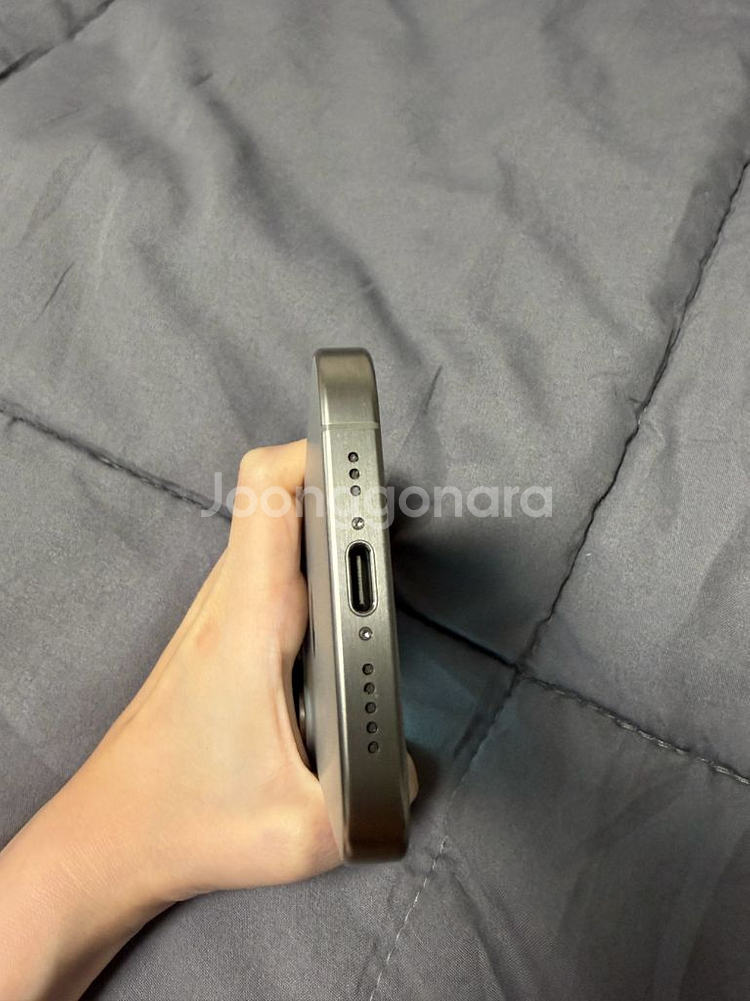 아이폰15프로 128GB 내추럴 티타늄--4