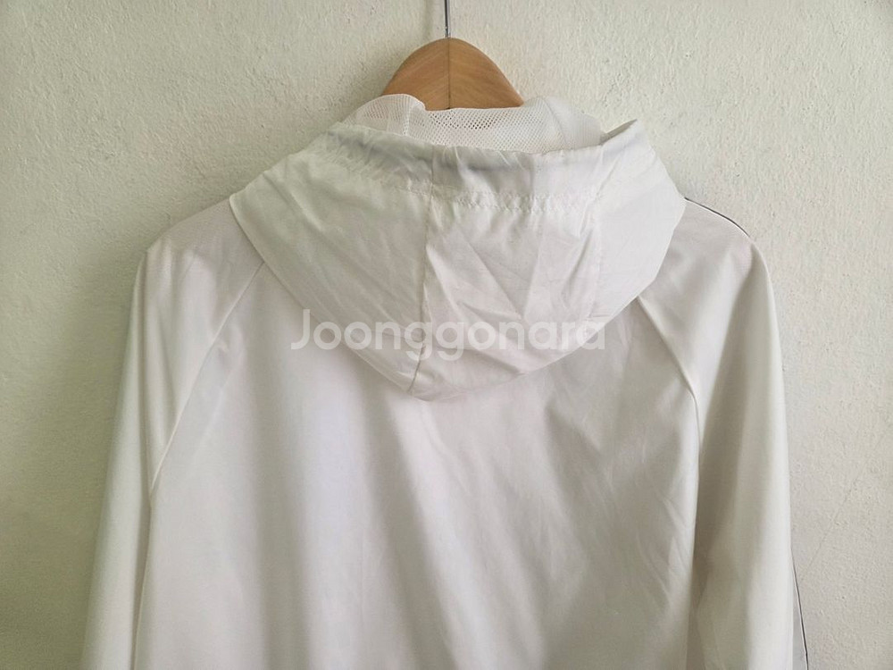 아디다스 흰색 바람막이 후드집업 A/2XL--6