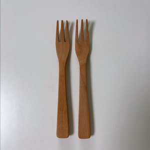 무인양품 너도 밤나무 우드포크 2개