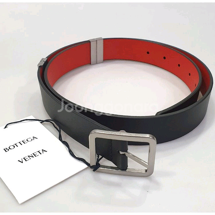 보테가베네타 리버시블 가죽 벨트 남성 벨트--0