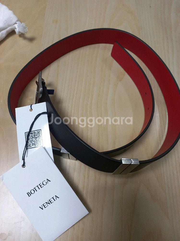 보테가베네타 리버시블 가죽 벨트 남성 벨트--1