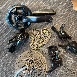 시마노 XTR22단 구동계 (마모도 있슴)