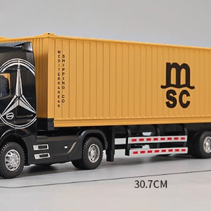 1:36 벤츠 악트로스 컨테이너 트럭 다이캐스트 블랙