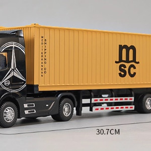 1:36 벤츠 악트로스 컨테이너 트럭 다이캐스트 블랙