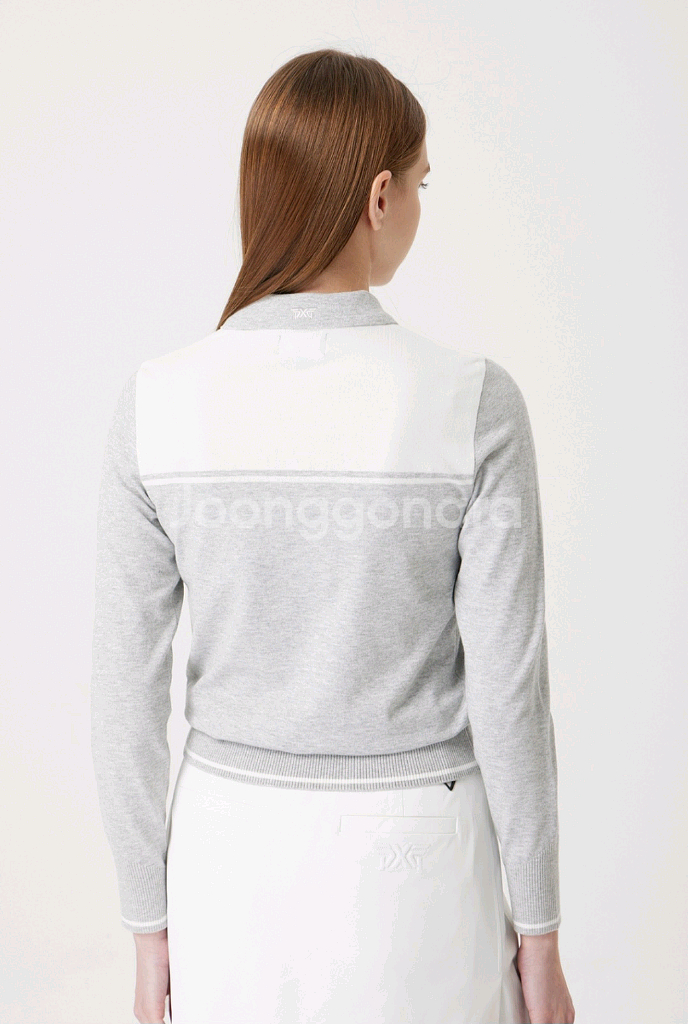 PXG여성 카라배색 니트 (66)--1