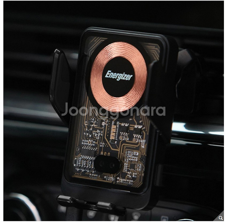 에너자이저 차량용 스마트센서 무선 충전거치대 15W--0