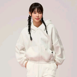 젝시믹스 내핑 후드집업 크림