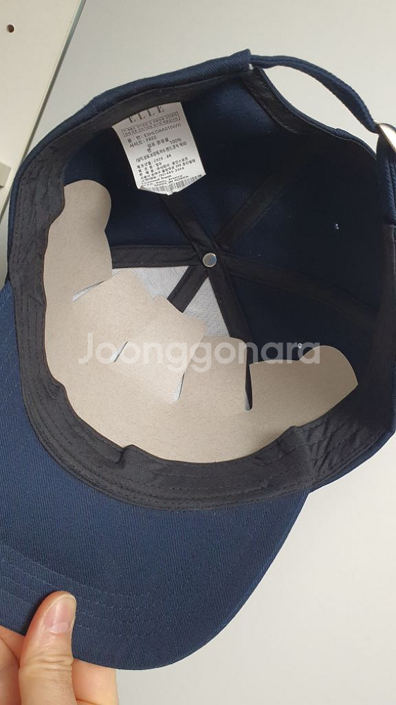 엘르 남성 캡모자 네이비 새제품 2만원--3