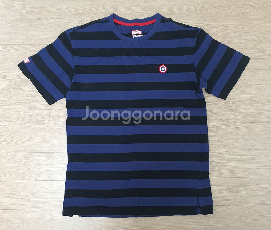 마블 퍼스트 어벤져스 캡틴 X 행텐 콜라보 반팔티 L--0