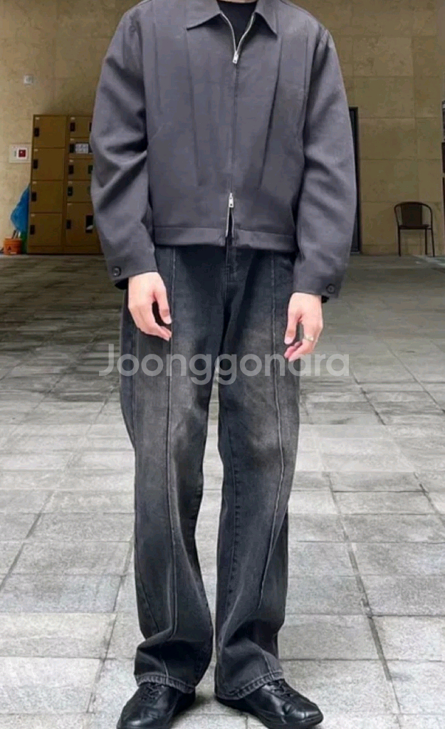 라퍼지스토어 플리츠 자켓--1