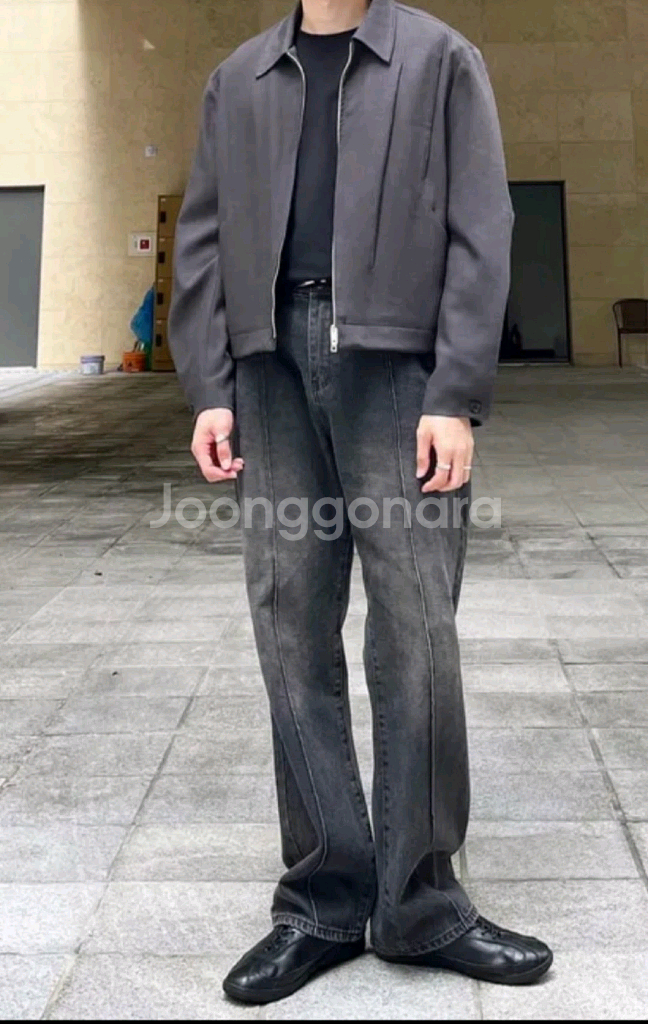 라퍼지스토어 플리츠 자켓--2