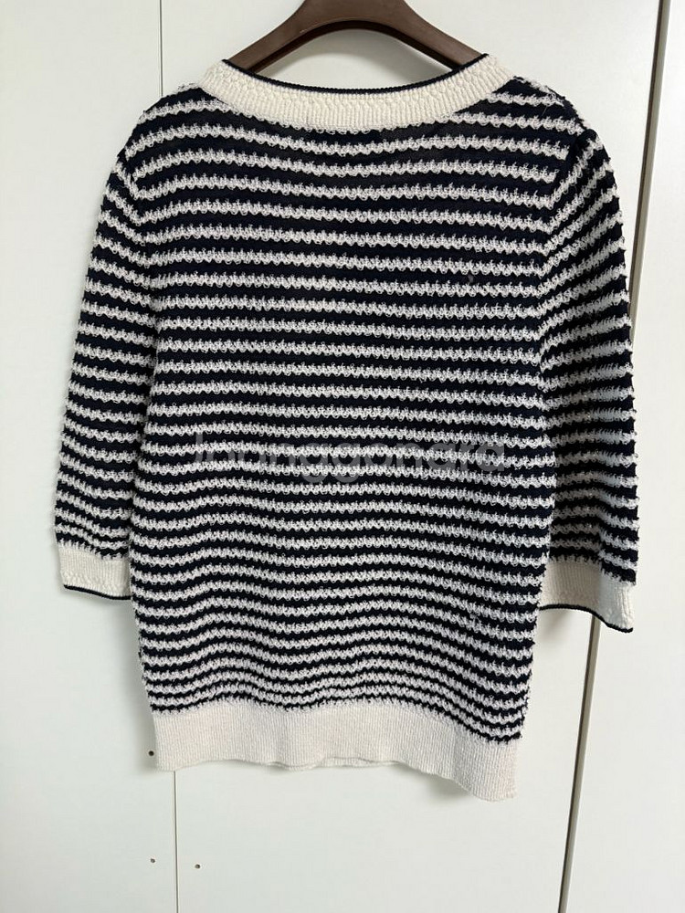 한섬 마인 스트라이프 니트--1