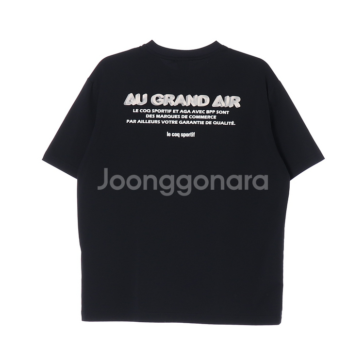 [M]르꼬끄 블랙 백레터링 프린팅 반팔 티셔츠--3