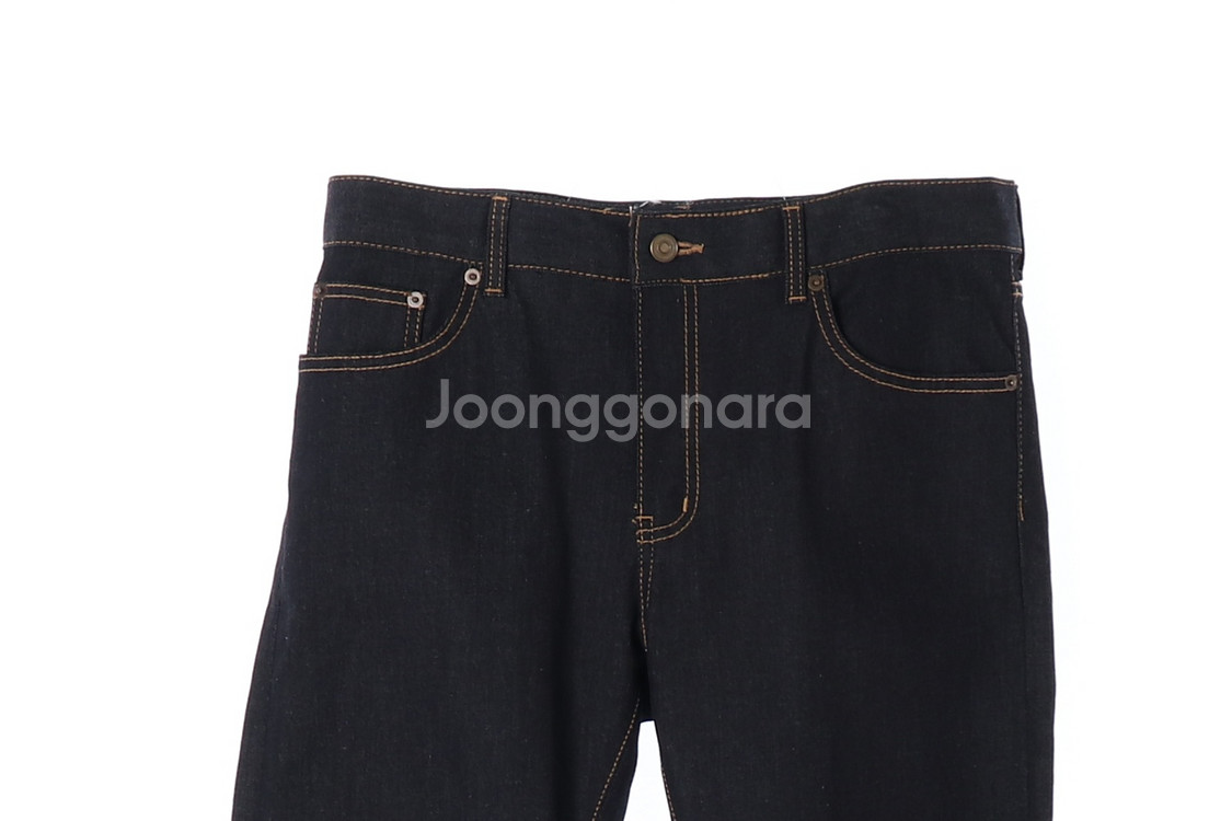 [XL]B&W DENIM 진청 생지 데님 블랙진 청바지--1