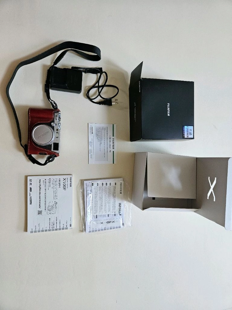 후지필름 x100f카메라 + 일마레 가죽 케이스 이미지